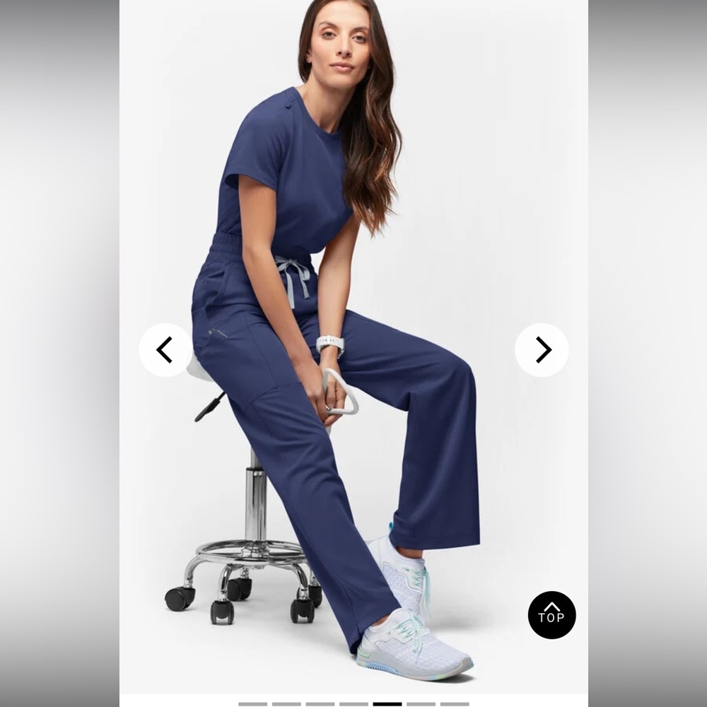 NWOT ReSurge Scrub Set – Navy (2XL Top & XL Petite Bottom)